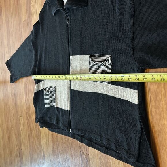 Transparente boxy, zip front cardigan, one size - Picture 4 of 6